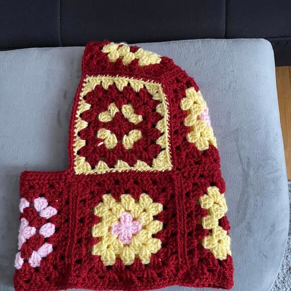 CROCHET GRANNY SQUARE BALACLAVA HAT NWT! - Picture 2 of 4